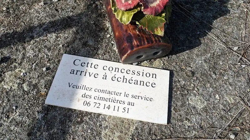 Une procédure de reprise au cimetière d'Aubenas