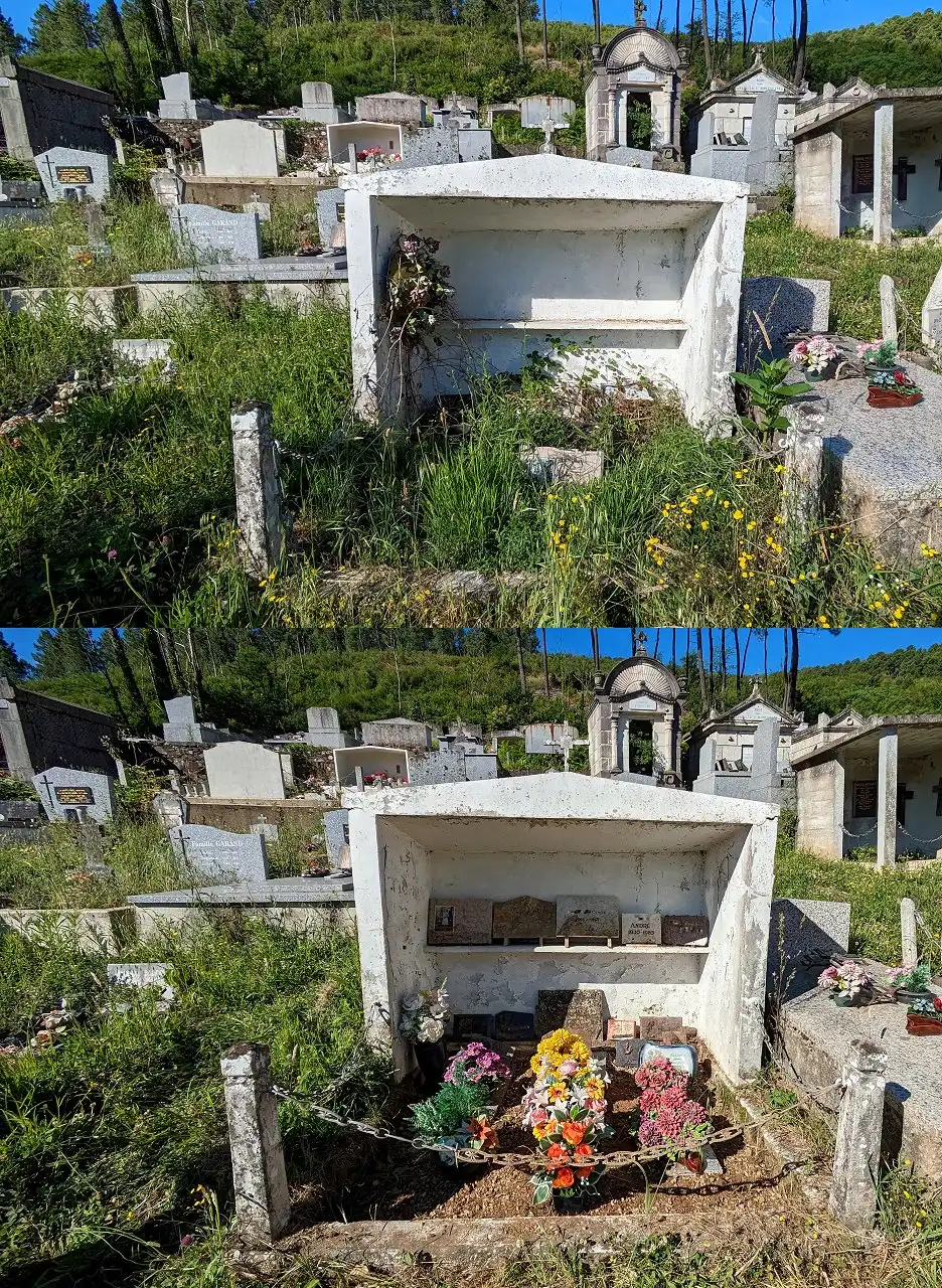 Rénovation d'une tombe abandonnée